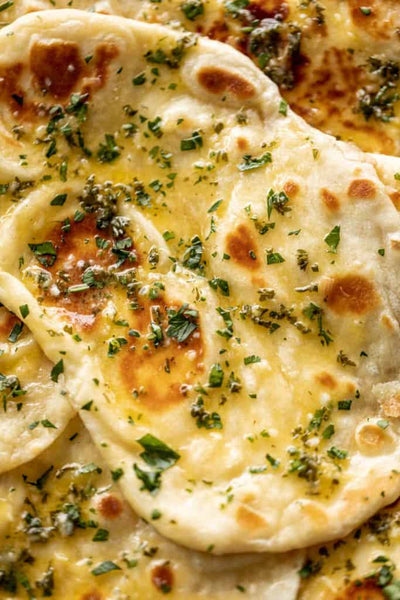 Buttery Garlic Naan Bread Recipe