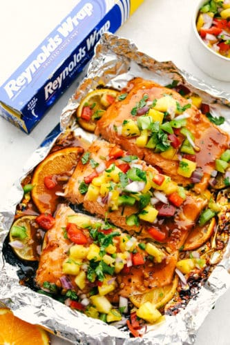 Grilled Citrus Salmon with Pineapple Salsa